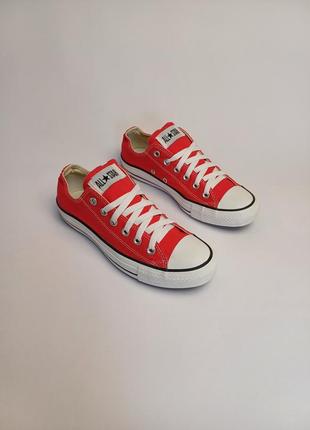 Converse 39 кеди червоні низькі