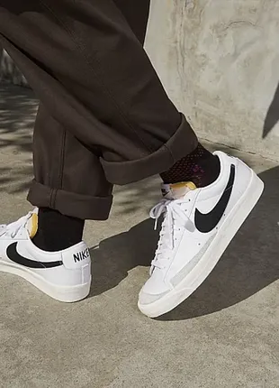 Кроссовки nike blazer low 77 vintage white da6364-101