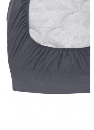 Простынь на резинке microfiber grey2 фото