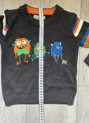 Стильный детский свитер монстры4 фото