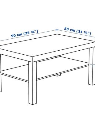 Ікеа lack  журнальний столик  90х55см  401.042.944 фото