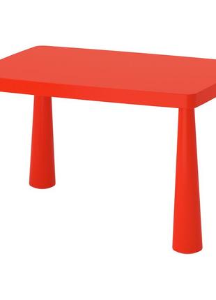 Ikea mammut дитячий стіл 77х55см, червоний 603.651.671 фото