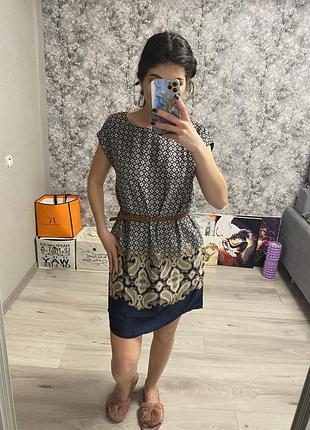 Новое платье на подкладке с поясом