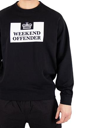 Світшот weekend offender penitentiary sweatshirt n370 black 5