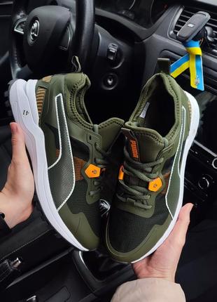 Чоловічі кросівки пума оптіфіт хакі / puma optifit khaki4 фото