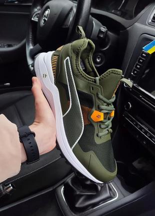 Чоловічі кросівки пума оптіфіт хакі / puma optifit khaki6 фото