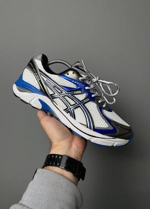 Чоловічі кросівки сині з чорним asics gt-2160 white illusion blue