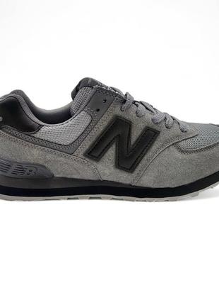 Мужские кроссовки нью беланс 574 серые / new balance 5745 фото