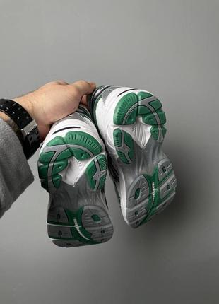 Чоловічі кросівки зелені з срібним asics gt-2160 white shamrock green5 фото