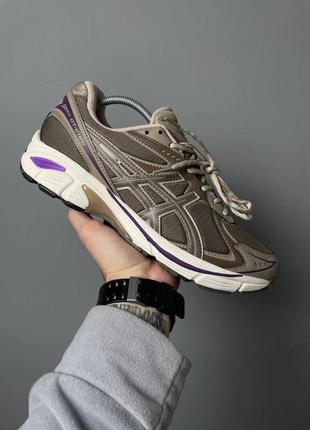 Чоловічі кросівки коричневі з фіолетовим asics gt 2160 dark taupe purple