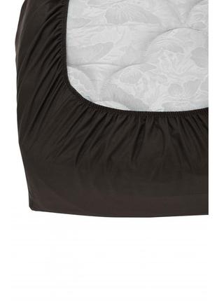 Простынь на резинке microfiber brown2 фото