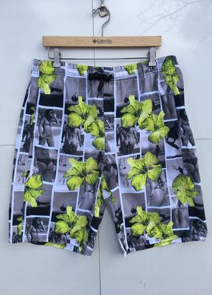 Цікаві чаловічі пляжні шорти для плавання з карманами xl оригінал2 фото