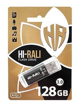 Накопичувач 3.0 usb 128gb hi-rali rocket серiя чорний