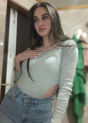 Боди с открытым боком