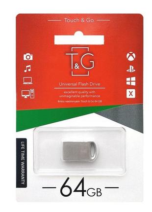 Накопичувач usb 64gb t&g металева серія 105