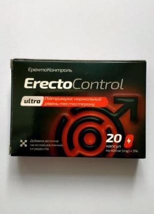 Erectocontrol (еректоконтроль) натуральний засіб для чоловіків, 20 капс