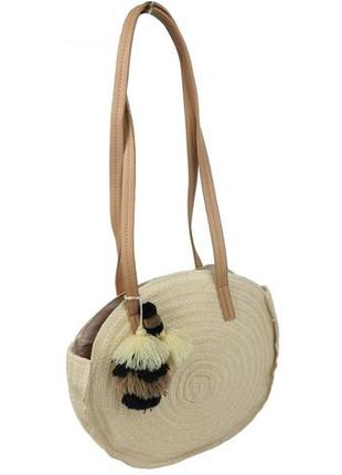 Плетенная сумка esmara бежевая2 фото