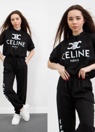 Костюм: футболка и штаны для девочек