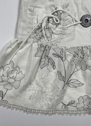 Винтажная юбка с бантиками с принтом4 фото