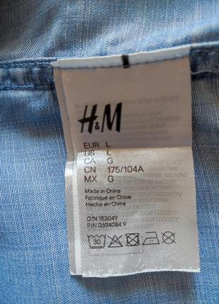 Джинсовая рубашка h&m5 фото