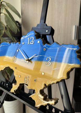 Часы украинские, часы в клетку, патриотический6 фото
