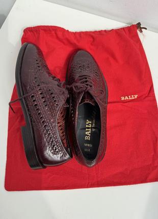 Роскошные летние плетеные туфли bally р.39 полностью натуральная кожа