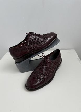 Роскошные летние плетеные туфли bally р.39 полностью натуральная кожа2 фото