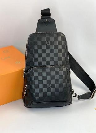 Слінг louis vuitton avenue зі шкіри damier infini