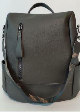 Рюкзак девушка&nbsp;мягкий искусственный кожа модный новый фасон городской рюкзак стильный1 фото