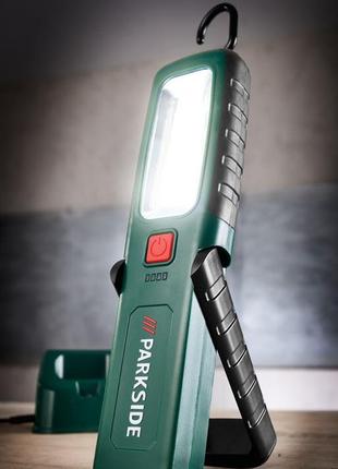 Аккумуляторная лампа parkside 360 лм