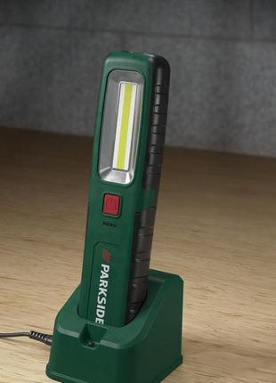 Аккумуляторная лампа parkside 360 лм