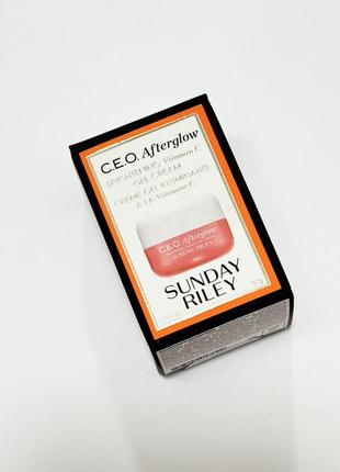 Крем для обличчя освітлювальний sunday riley c.e.o. afterglow brightening vitamin c cream, 8 g