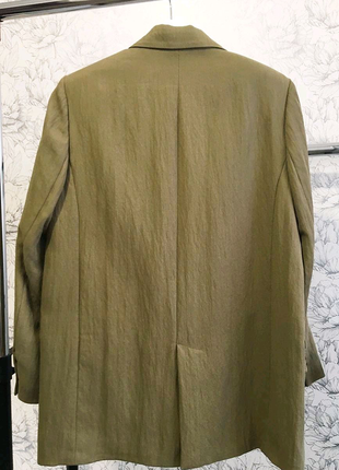 Шикарний оливковий піджак zara,m6 фото