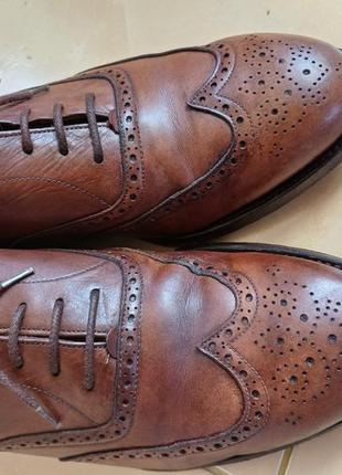 Туфлі оксфорди броги grenson gordon scott of new bond strreet london  розмір 41-424 фото