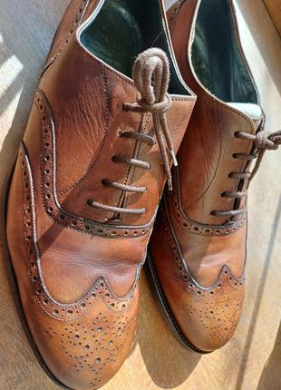 Туфлі оксфорди броги grenson gordon scott of new bond strreet london  розмір 41-422 фото