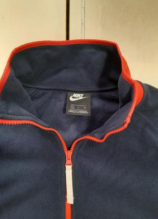 Nike half zip borg sweat in navy размер s6 фото