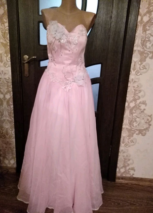 Ніжно-рожеве плаття1 фото