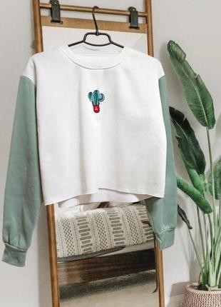 Укороченный свитшот shein 3