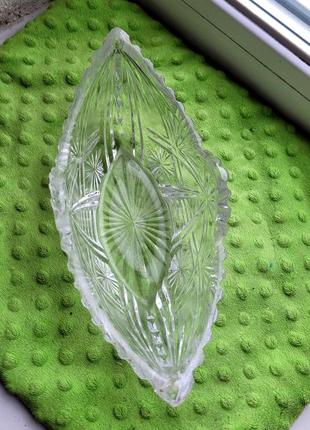 Винтажный салатник, ваза, кристальная конфета3 фото