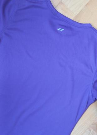 Спортивна фіолетова футболка pro touch з коротким рукавом для бігу для йоги майка7 фото