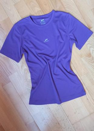 Спортивна фіолетова футболка pro touch з коротким рукавом для бігу для йоги майка1 фото