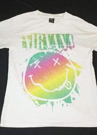 Ядовая свежая футболка nirvana, нирваная