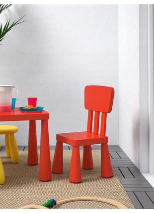 Ikea mammut дитяче крісло, червоне 403.653.663 фото