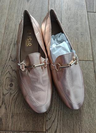 Итальянские лоферы туфли кожаные 41й