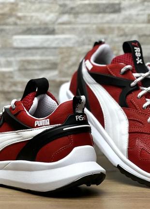 Чоловічі шкіряні кросівки puma rs-x red