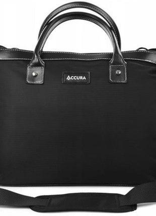 Ділова сумка з відділом для ноутбука 14,1 дюйма accura чорна