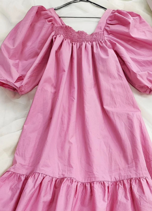 Чудова рожева сукня з попліну h&m2 фото