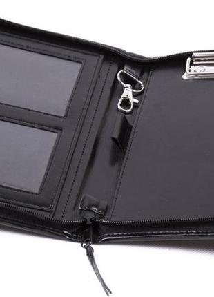 Папка формату а5 jpb з екошкіри чорна