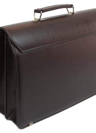 Деловой портфель амо из эко кожи коричневый5 фото