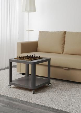 Ікеа tingby столик журнальний на колесах 50х50см 003.494.44